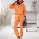 Two Piece Orange Loungewear Set Porto