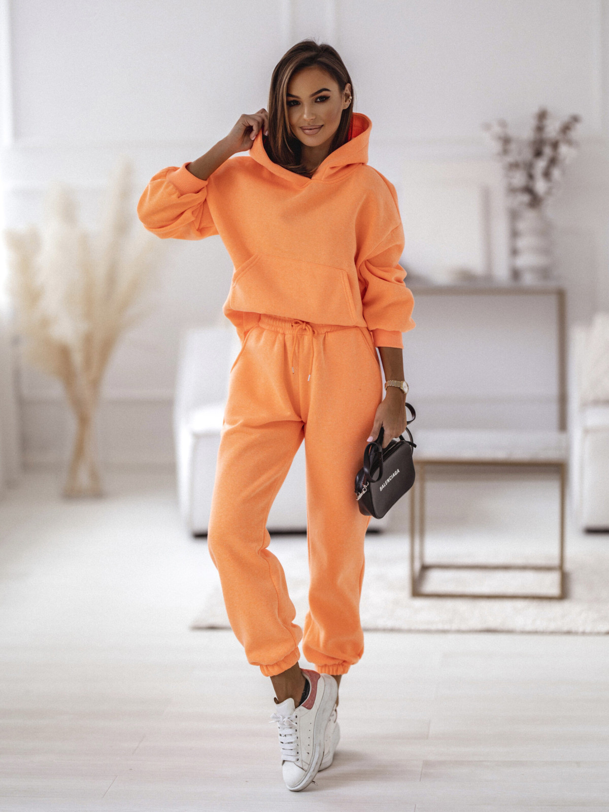 Two Piece Sets - Two Piece Orange Loungewear Set Porto