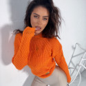 Ripped Knitted Jumer Top Klaire - Orange
