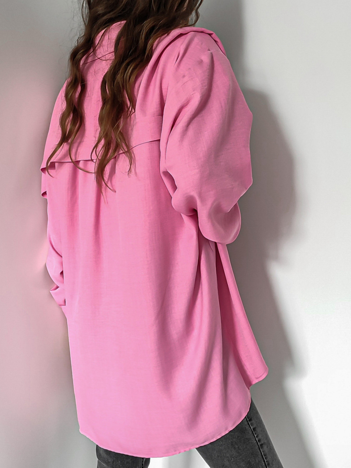Tops, bodysuits and shirts - Pastel Pink Oversized Shirt Blouse Top Mila